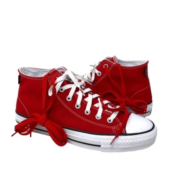 Converse CONS Chuck Taylor Pro Mid Shoes Men's Size Canvas Red Sneakers A02934C - Picture 5 of 10
